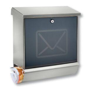 Svítidlo Burgwächter nerez/černá nerez/plast