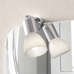 Svítidlo Busch chrom/bílá kov/sklo