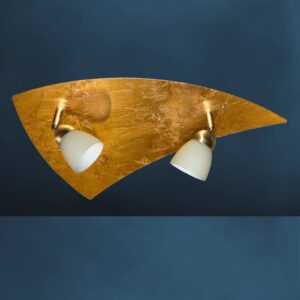 Svítidlo Busch zlatá/bílá kov/pozlátko/sklo