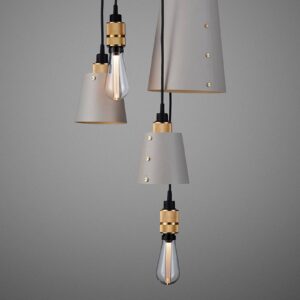 Svítidlo Buster + Punch šedá kamenná/mosaz ocel