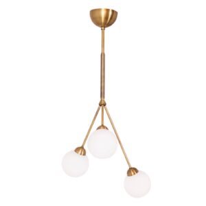 Svítidlo By Rydéns mosaz/bílá kov/sklo