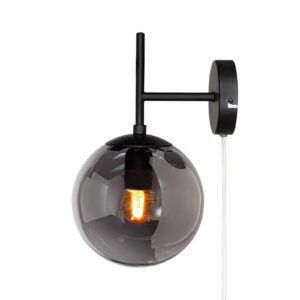 Svítidlo By Rydéns černá/kouřově šedá kov/sklo
