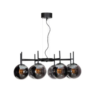 Svítidlo By Rydéns černá/kouřově šedá kov/sklo