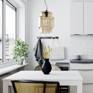 Svítidlo By Rydéns jantarová sklo