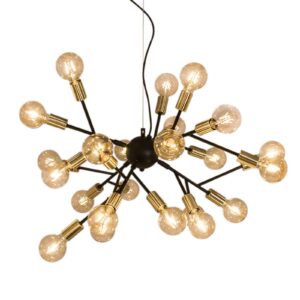 Svítidlo By Rydéns černá/mosaz matná kov