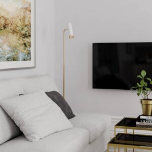 Svítidlo By Rydéns bílá matná/zlatá kov