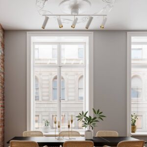 Svítidlo By Rydéns bílá/zlatoá kov