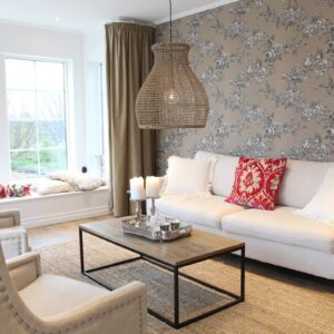 Svítidlo By Rydéns hnědá/černá lano z přírodních vláken/kov