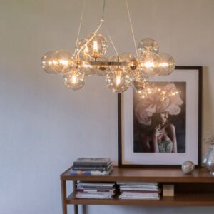 Svítidlo By Rydéns jantar/mosaz/průhledná sklo/kov/plast