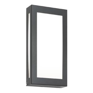 Svítidlo CMD antracit/bílá satinovaná nerezová ocel/opálové sklo