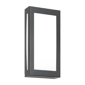 Svítidlo CMD antracit/bílá satinovaná nerezová ocel/opálové sklo