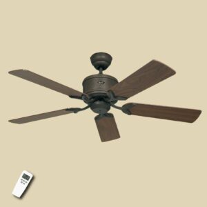 Svítidlo CasaFan antická hnědá/ořech/buk kov/dřevo