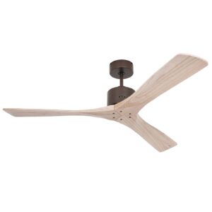 Svítidlo CasaFan bronz naolejovaný/světlé dřevo kov/dřevo