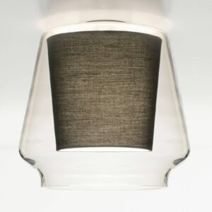 Svítidlo Casablanca  hliník/sklo/textil