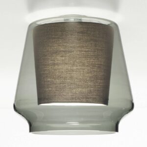 Svítidlo Casablanca  hliník/sklo/textil