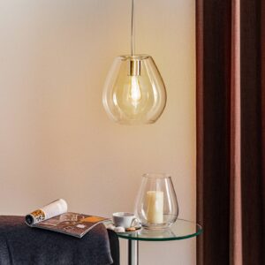 Svítidlo Casablanca kartáčovaný hliník/čirá hlink/křišťálové sklo