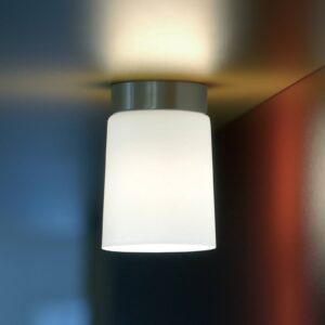 Svítidlo Casablanca opálová bílá matná/hliník sklo ručně foukané/hliník ručně kartáčovaný