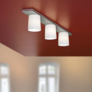 Svítidlo Casablanca opálová bílá matná/hliník sklo ručně foukané/hliník ručně kartáčovaný