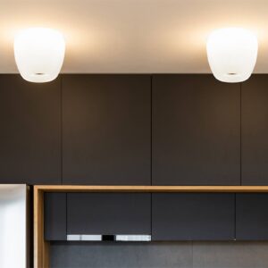 Svítidlo Casablanca bílá/niklová matná ručně foukané sklo/kov