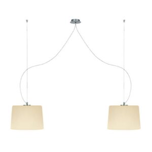 Svítidlo Casablanca bílá matná/hliník ručně foukané sklo/kartáčovaný hliník