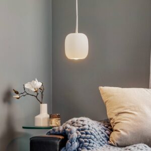 Svítidlo Casablanca kartáčovaný hliník/bílá matná hliník/sklo