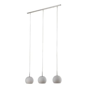 Svítidlo Casablanca bílá matná/hliník ručně foukané sklo/kartáčovaný hliník