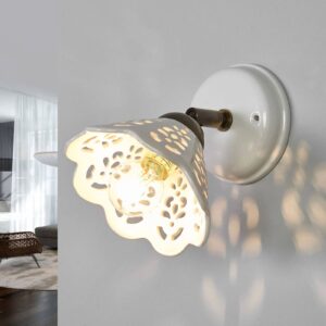 Svítidlo Ceramiche bílá/bronzová keramika/kov