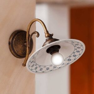 Svítidlo Ceramiche bílá/modrá/bronzová keramika/kov