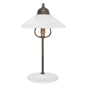 Svítidlo Ceramiche antická mosaz/bílá kovový odlitek/keramika