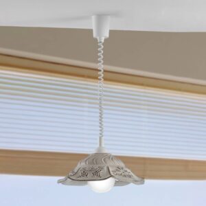 Svítidlo Ceramiche béžová/hnědá/bílá keramika/plast