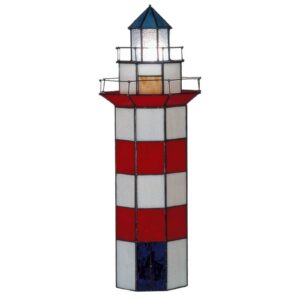 Svítidlo Clayre&Eef červená/bílá/modrá/černá sklo/polyresin