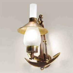 Svítidlo Cremasco mosaz brynýrovaná/ledově bílá mosaz/sklo