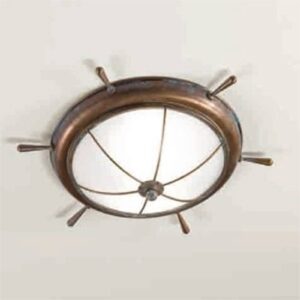 Svítidlo Cremasco mosaz zelená brynýrovaná/bílá mosaz/sklo