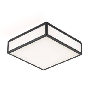 Svítidlo Decor Walther černá matná/opálová ocel/plast