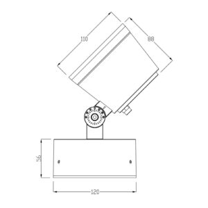 Svítidlo Deko-Light černošedá hliník