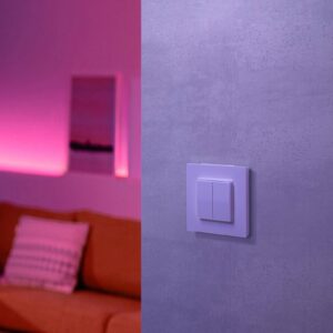 Svítidlo Die Versteckdose® lesklá bílá plast