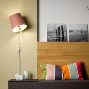 Svítidlo Domus pudr/bílá plsť/naolejovaný dub