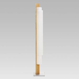 Svítidlo Domus dřevo/bílá/hliník jádrový buk/lunopal/ocel