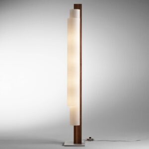 Svítidlo Domus hnědá/bílá/hliník dřevo/lunopal/ocel