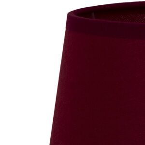 Svítidlo Duolla burgundská červená textil