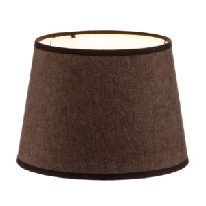 Svítidlo Duolla hnědá textil