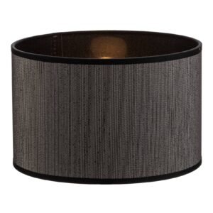 Svítidlo Duolla černá/stříbrně pruhovaná textil