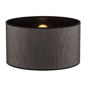 Svítidlo Duolla černá/stříbrně pruhovaná textil