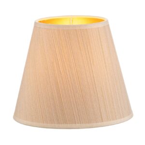 Svítidlo Duolla bílá/zlatá textil