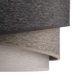 Svítidlo Duolla grafitově šedá/šedá/bílá textilie/PVC