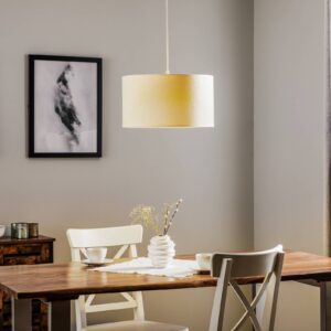 Svítidlo Duolla bílá/zlatá samet