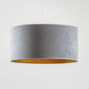 Svítidlo Duolla šedá/zlatá samet