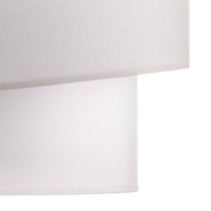 Svítidlo Duolla šedá/bílá bavlna