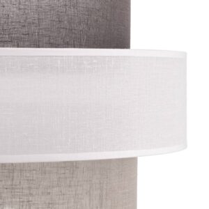 Svítidlo Duolla bílá/šedá/antracit syntetická textilie