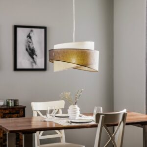 Svítidlo Duolla grafitově šedý/bílý textilie/PVC